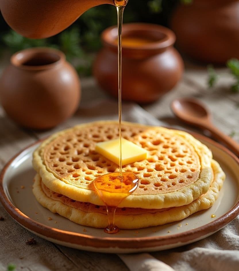 Baghrir, thousand-hole pancakes — Morocco breakfast recipe Baghrir, thousand-hole pancakes — Morocco breakfast recipe