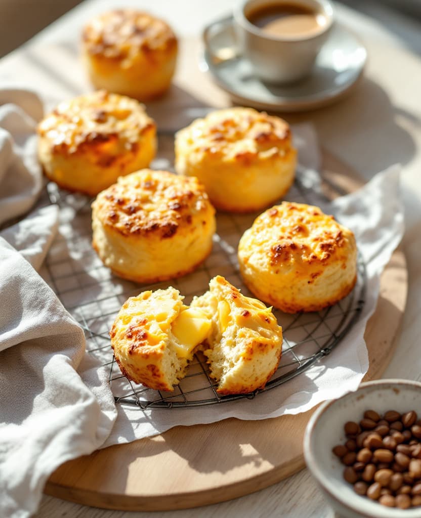 Cheese scones, Kiwi cafe style — New Zealand breakfast Cheese scones, Kiwi cafe style — New Zealand breakfast