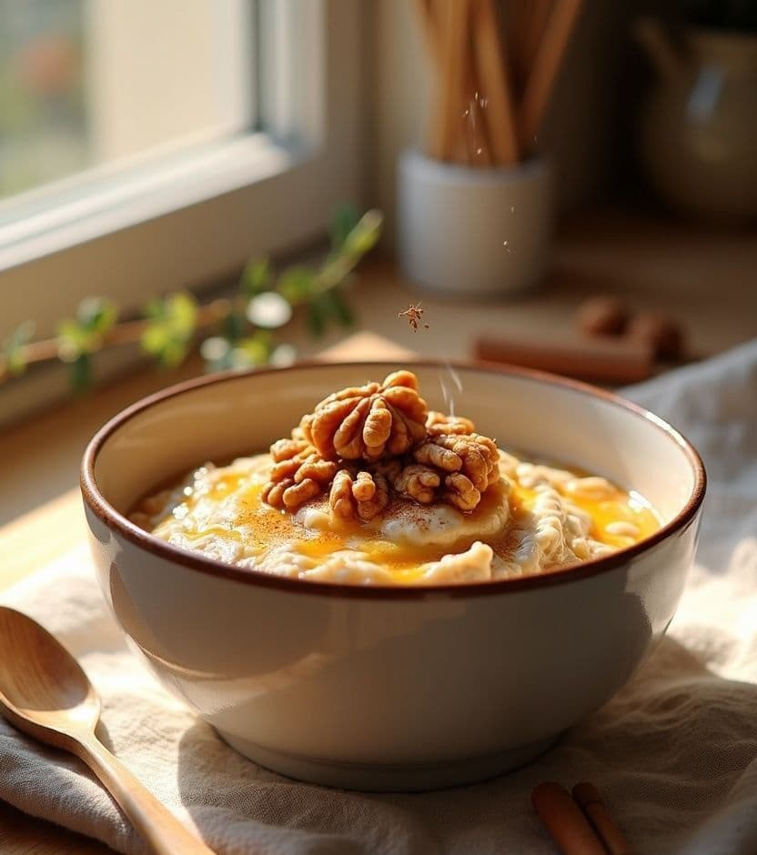 Cinnamon oats with walnuts β USA breakfast Cinnamon oats with walnuts β USA breakfast