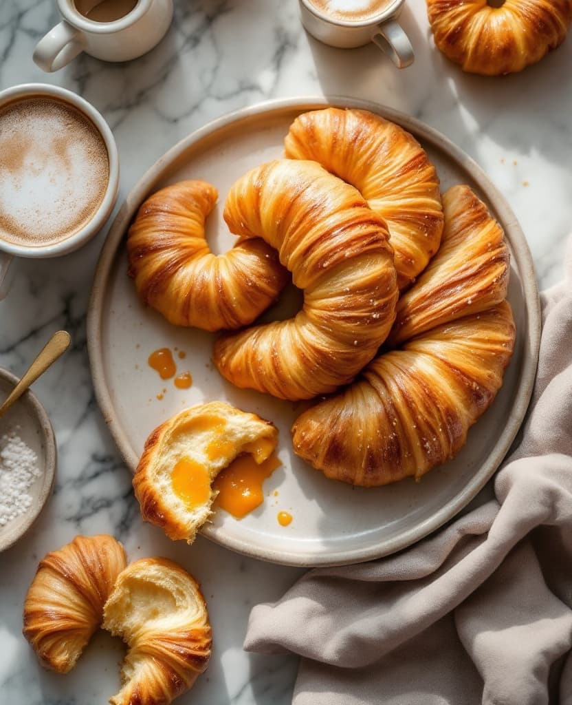 Cornetto, Italy's morning pastry - Italy breakfast recipe Cornetto, Italy's morning pastry - Italy breakfast recipe