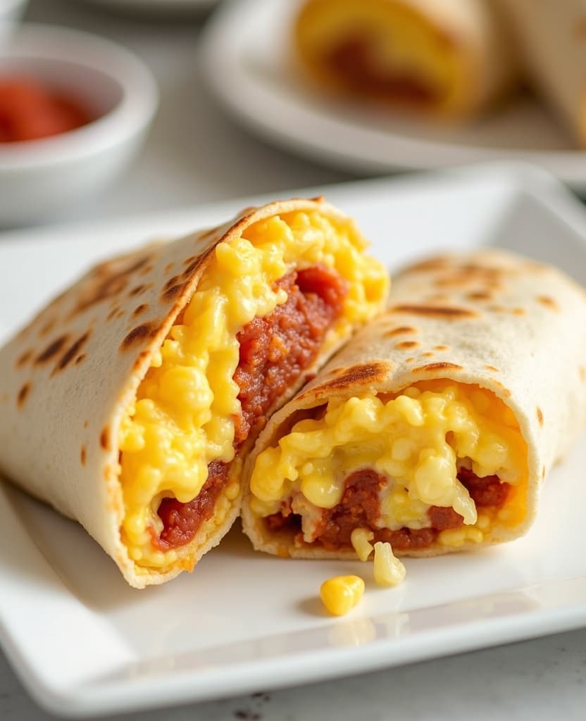 Drive-through breakfast burrito, USA egg breakfast recipe Drive-through breakfast burrito, USA egg breakfast recipe