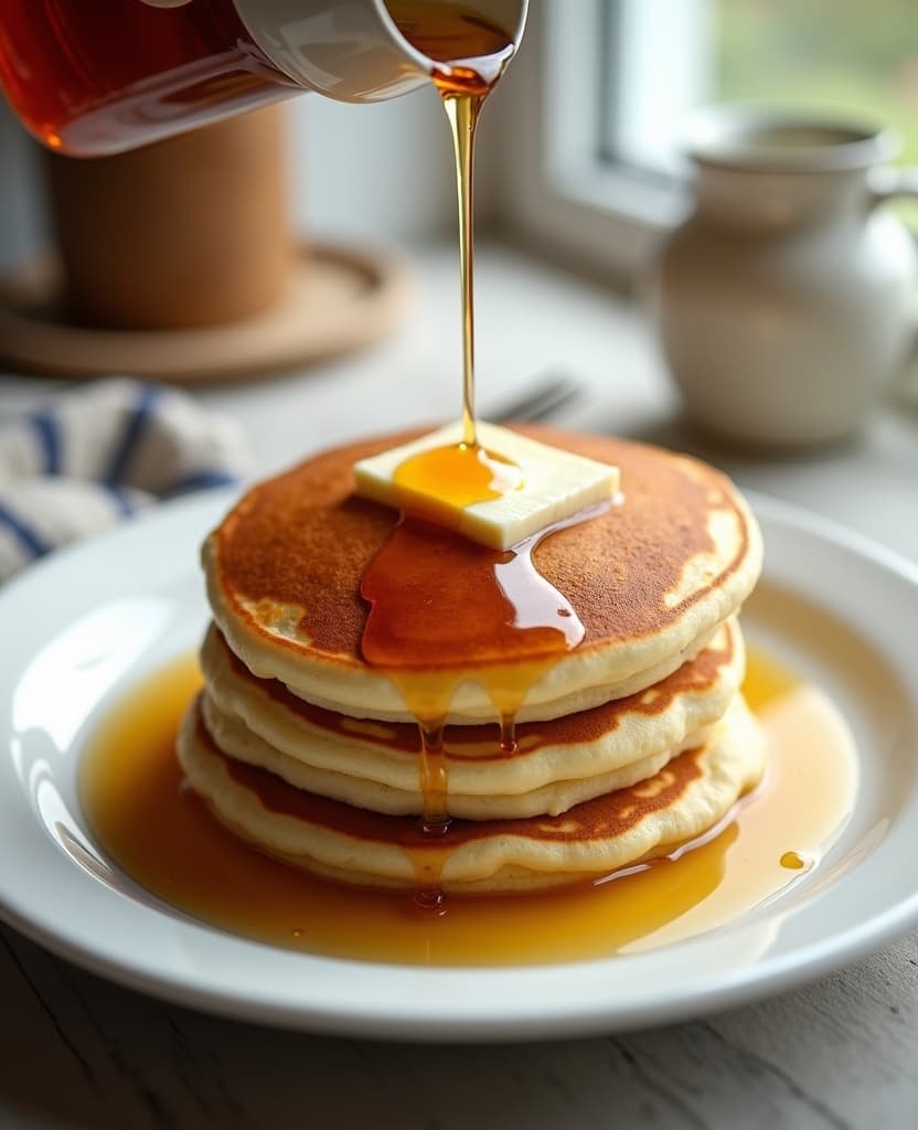 The buttermilk stack, IHOP-style - USA breakfast recipe The buttermilk stack, IHOP-style - USA breakfast recipe