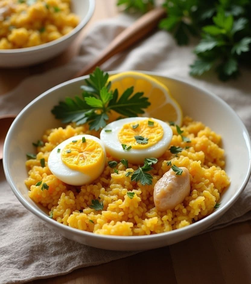 Kedgeree, smoked haddock & egg โ United Kingdom breakfast recipe Kedgeree, smoked haddock & egg โ United Kingdom breakfast recipe