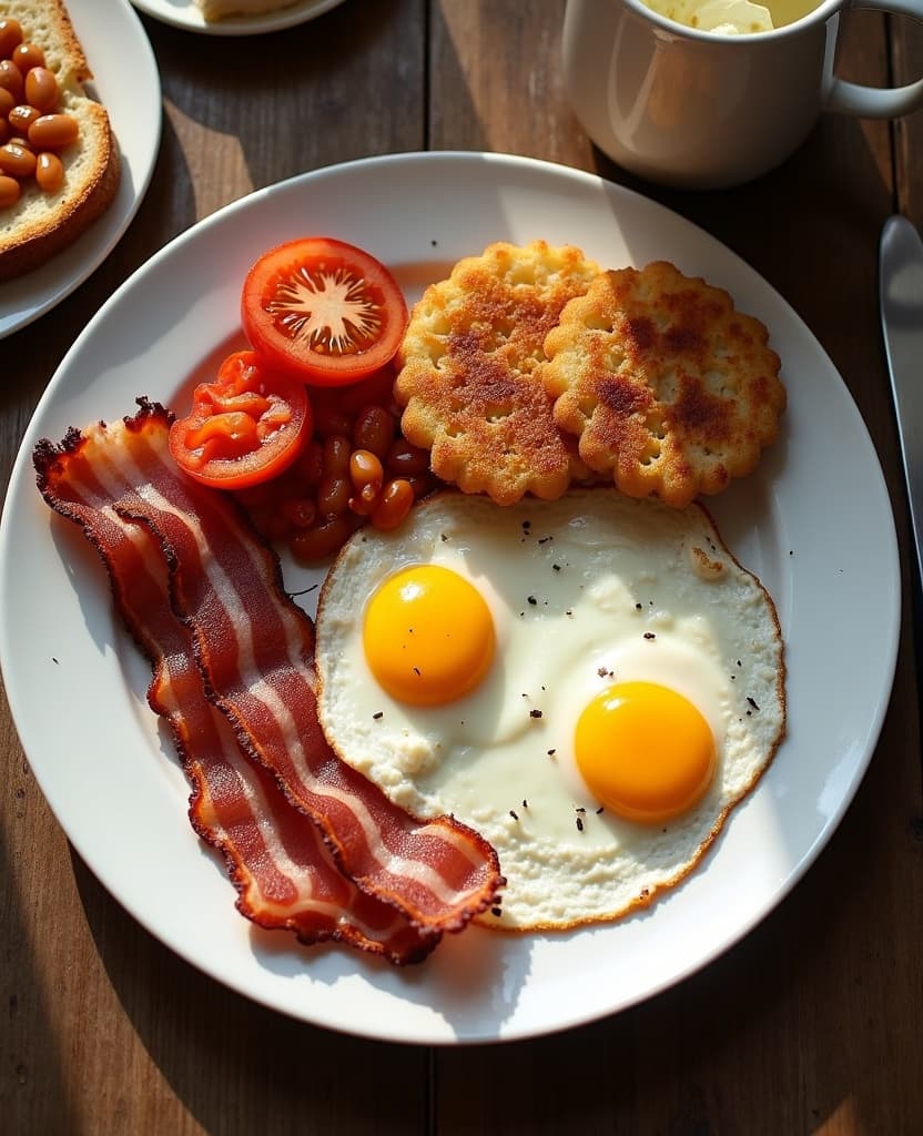 Kiwi farmhouse breakfast — New Zealand breakfast Kiwi farmhouse breakfast — New Zealand breakfast