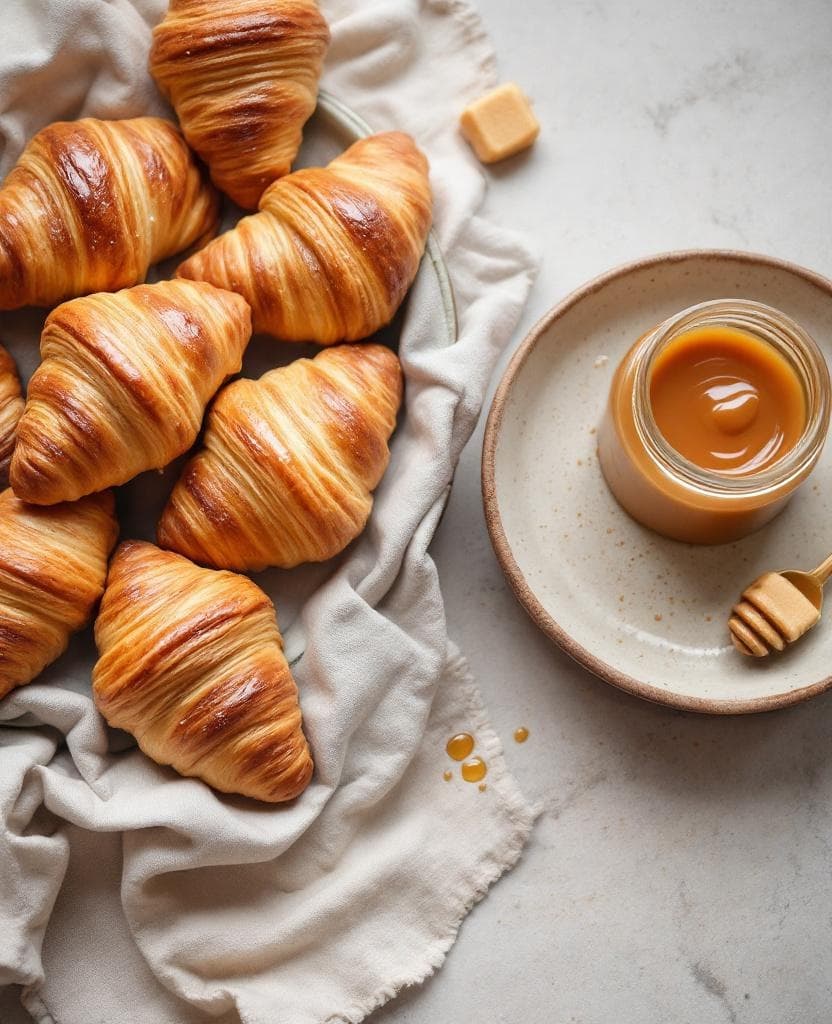 Medialunas con dulce de leche — Argentina breakfast recipe Medialunas con dulce de leche — Argentina breakfast recipe
