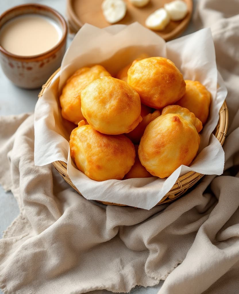 Patongo, Thai fried dough pairs - Thailand breakfast recipe Patongo, Thai fried dough pairs - Thailand breakfast recipe