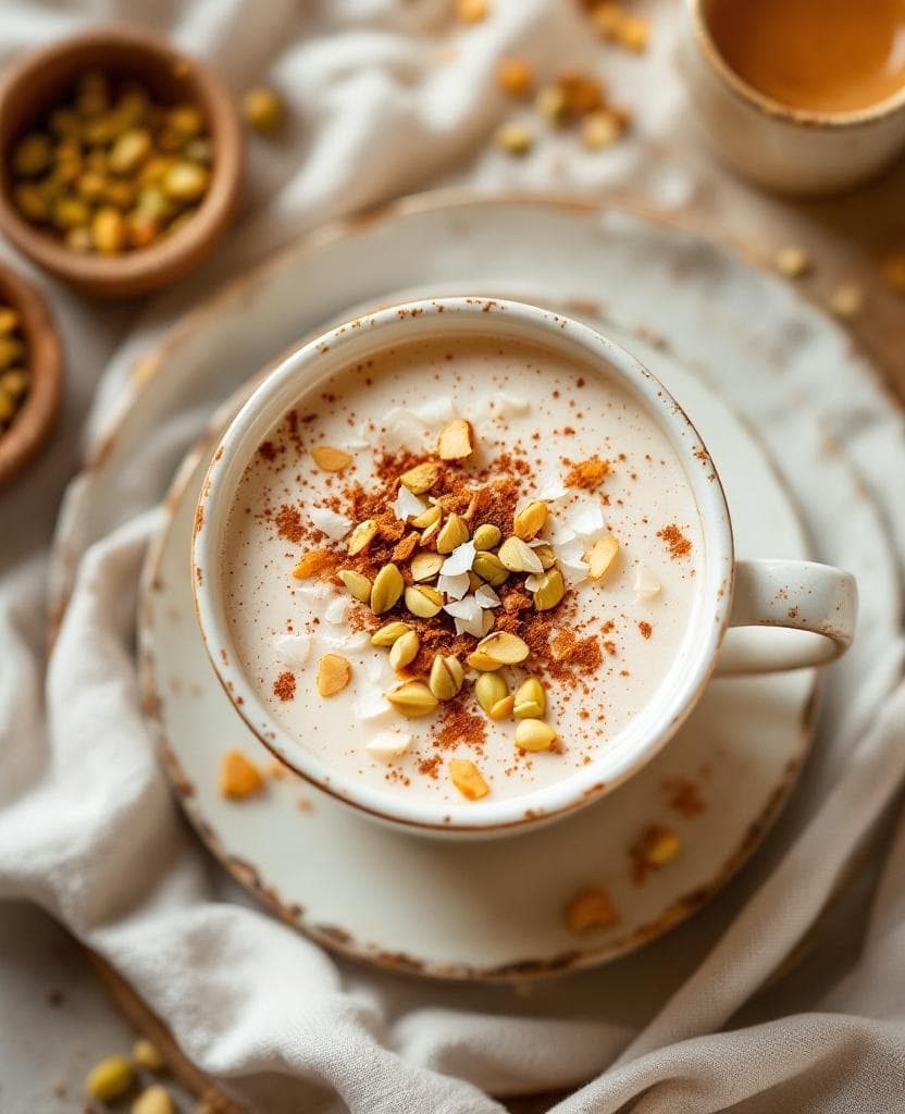 Sahlab, Egyptian warm milk drink — Egypt breakfast recipe Sahlab, Egyptian warm milk drink — Egypt breakfast recipe