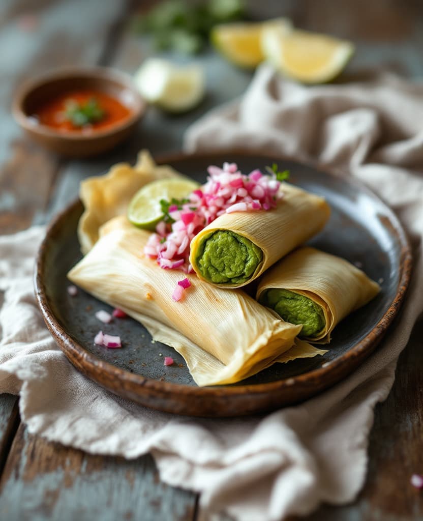 Tamalito verde, Peruvian green corn tamal - Peru breakfast recipe Tamalito verde, Peruvian green corn tamal - Peru breakfast recipe